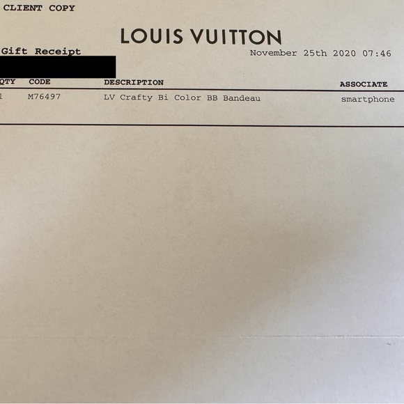 NTW Silk Monogram LV Crafty Bi Color BB Bandeau Black Cream Louis Vuitton - Picture 4 of 4